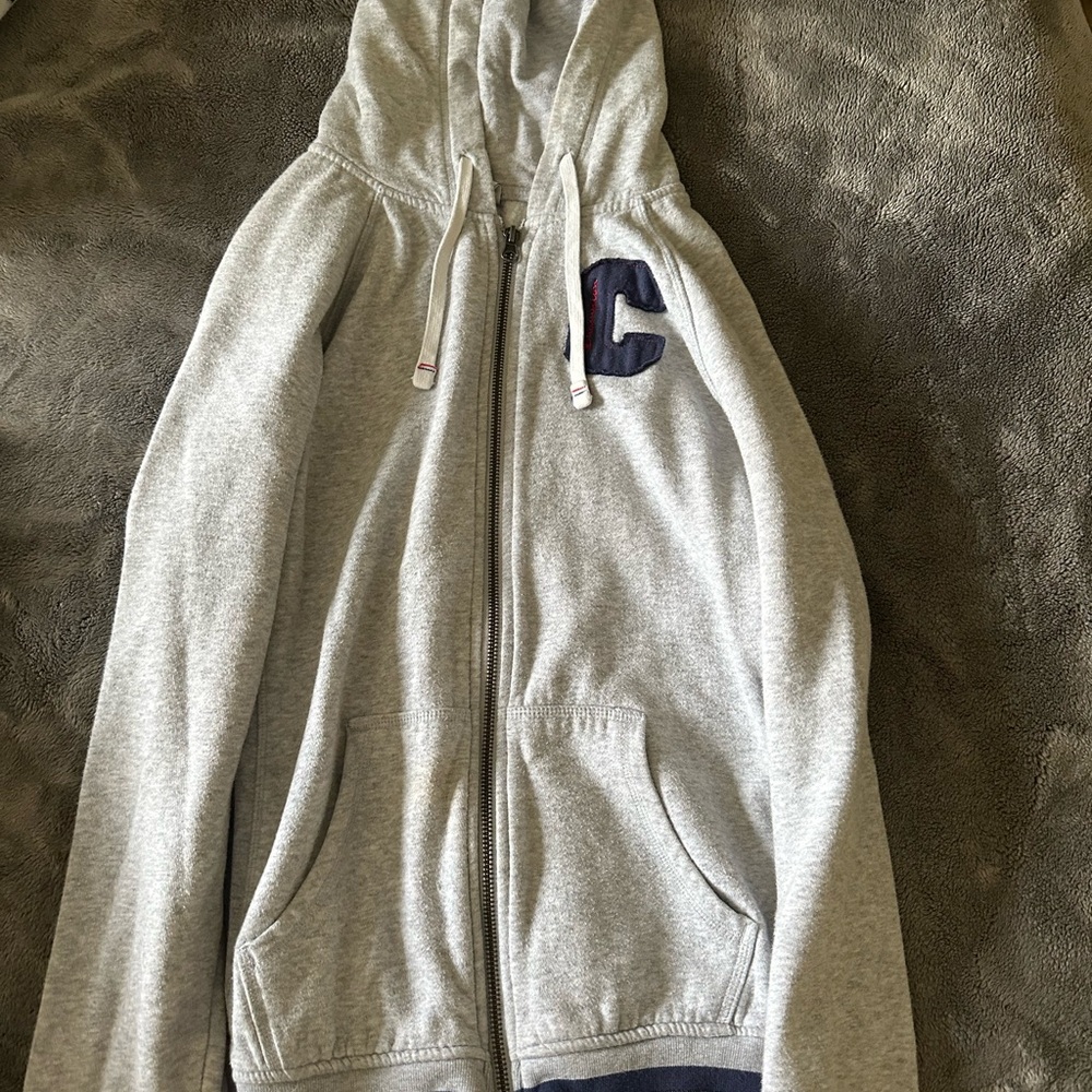Champion Gray Zip-Up Hoodie